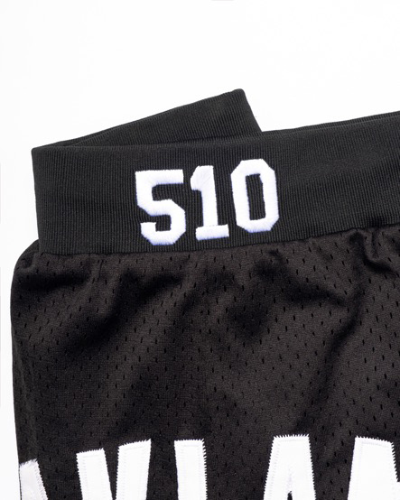 Oakland Basketball Shorts 510 Wasteband Detail